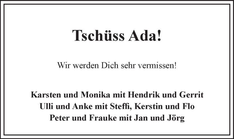  Traueranzeige für Adelheid Veleba vom 15.03.2014 aus LZ