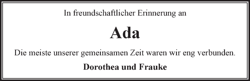  Traueranzeige für Adelheid Veleba vom 15.03.2014 aus LZ