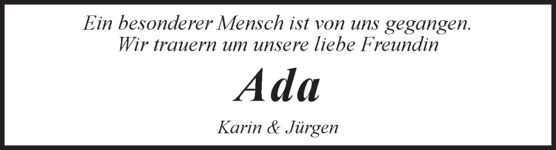  Traueranzeige für Adelheid Veleba vom 18.03.2014 aus LZ