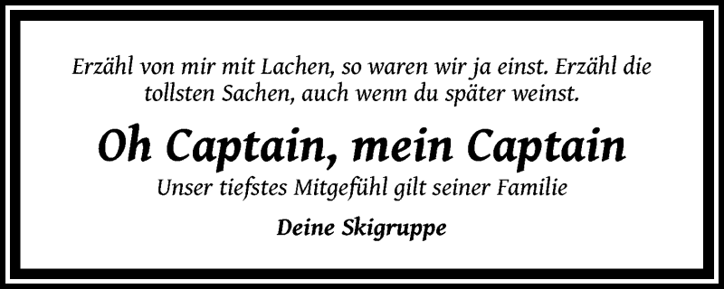  Traueranzeige für Gerhard Overkamp vom 13.09.2014 aus LZ