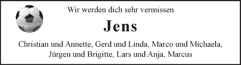  Traueranzeige für Jens Schmidt vom 20.02.2016 aus LZ
