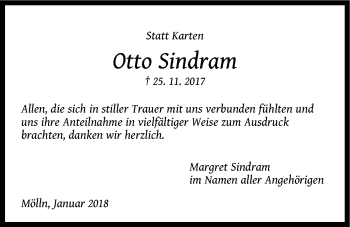Anzeige von Otto Sindram von LZ