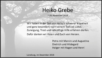 Anzeige von Heiko Grebe von LZ