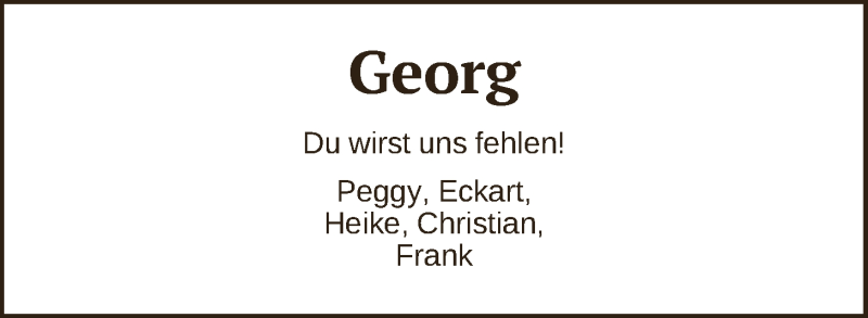  Traueranzeige für Georg Wagenhals vom 09.03.2019 aus LZ