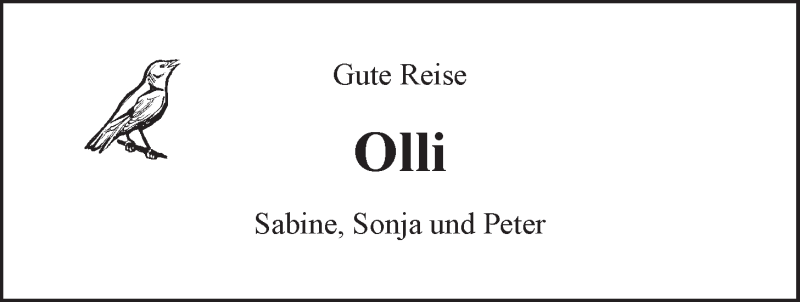  Traueranzeige für Oliver Kirchhoff vom 04.01.2020 aus LZ
