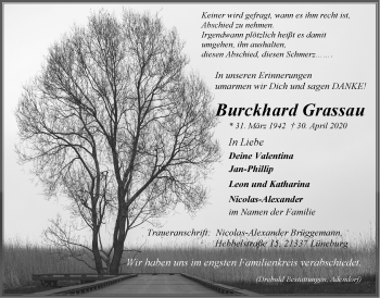 Anzeige von Burckhard Grassau von LZ