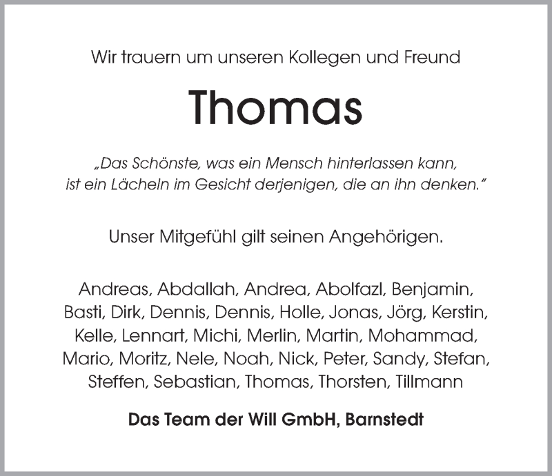  Traueranzeige für Thomas Riechert vom 08.08.2020 aus LZ