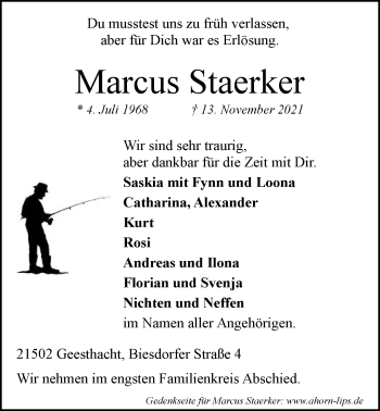 Anzeige von Marcus Staerker von LZ