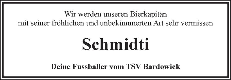  Traueranzeige für Jonas Schmidt vom 12.07.2021 aus LZ