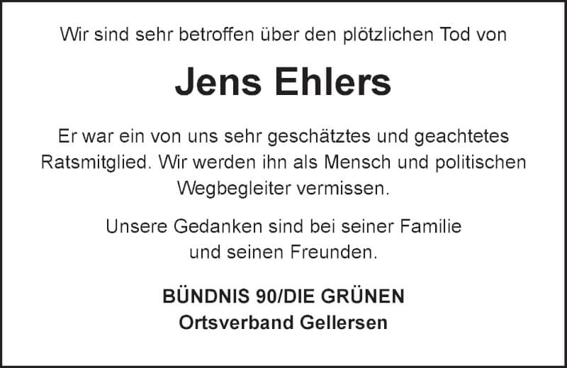  Traueranzeige für Jens Ehlers vom 16.09.2021 aus LZ