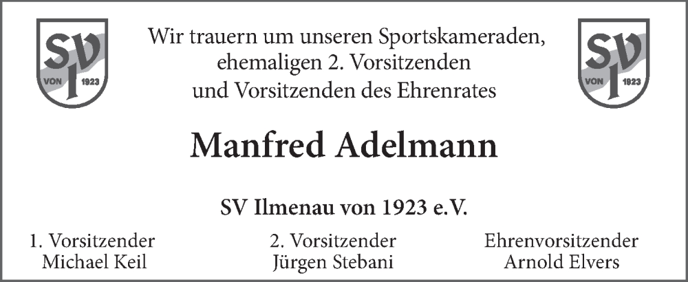  Traueranzeige für Manfred Adelmann vom 11.03.2023 aus LZ