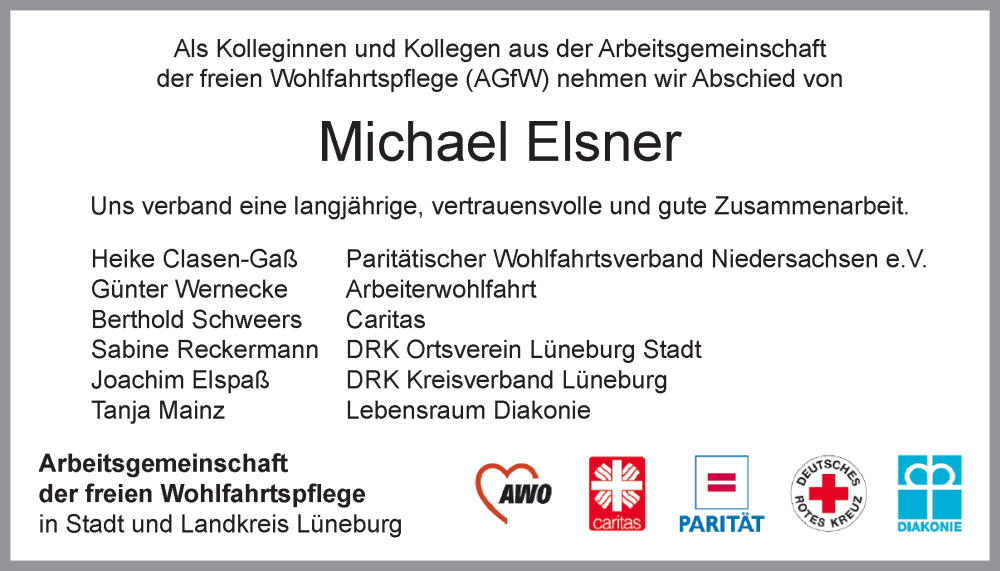  Traueranzeige für Michael Elsner vom 14.02.2024 aus LZ