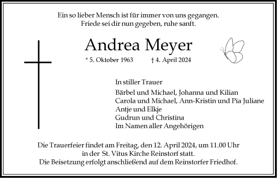 Anzeige von Andrea Meyer von LZ