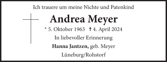 Anzeige von Andrea Meyer von LZ