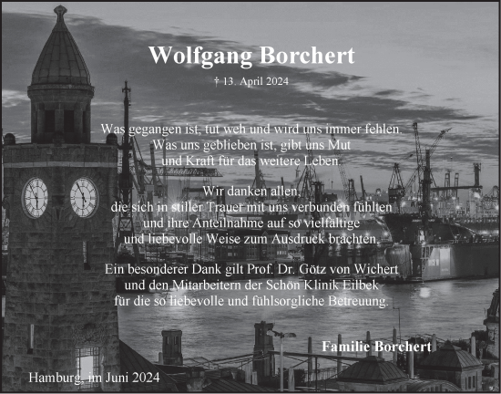 Anzeige von Wolfgang Borchert von LZ
