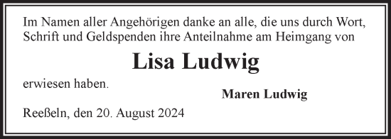Anzeige von Lisa Ludwig von LZ