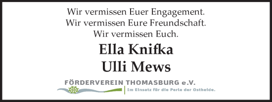 Anzeige von Ella Knifka von LZ