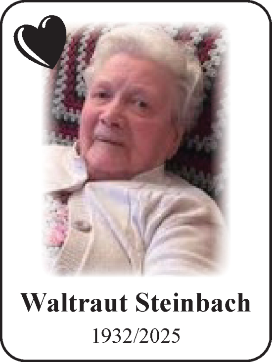 Anzeige von Waltraut Steinbach von LZ